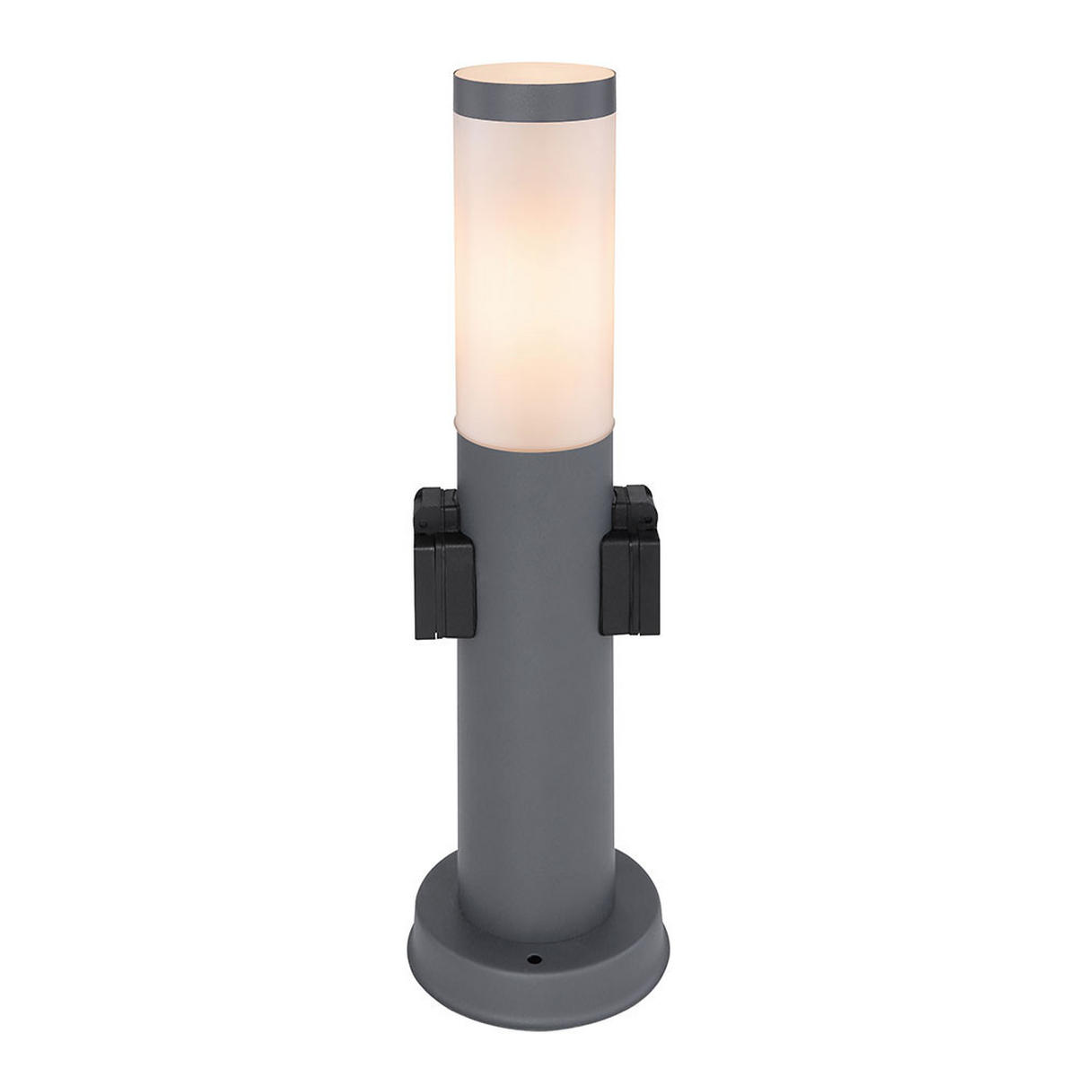 LED WEGELEUCHTE Edelstahl Anthrazit BOSTON - Anthrazit, Metall (12.7/12.7/45cm)
