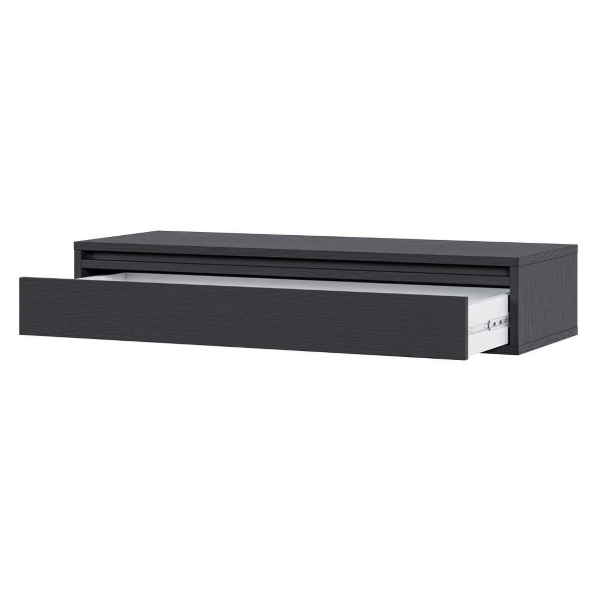 KONSOLENTISCH Evo Schwarz 90 cm - Anthrazit, Holzwerkstoff (34/90/17cm) - Selsey
