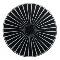 FILZ-TISCHSET Raini schwarz/silber durchmesser 40 cm - Schwarz, Textil (40/40cm) - Winkler