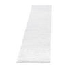 TEPPICH Hochflor Shaggy Uni Style Polypropylen Wohnzimmer Weiß Läufer 80x250 - Weiß, Textil (80/250cm) - KADIMA DESIGN