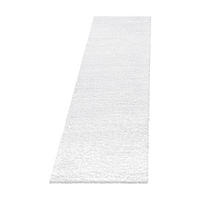 TEPPICH Hochflor Shaggy Uni Style Polypropylen Wohnzimmer Weiß Läufer 80x250 - Weiß, Textil (80/250cm) - KADIMA DESIGN