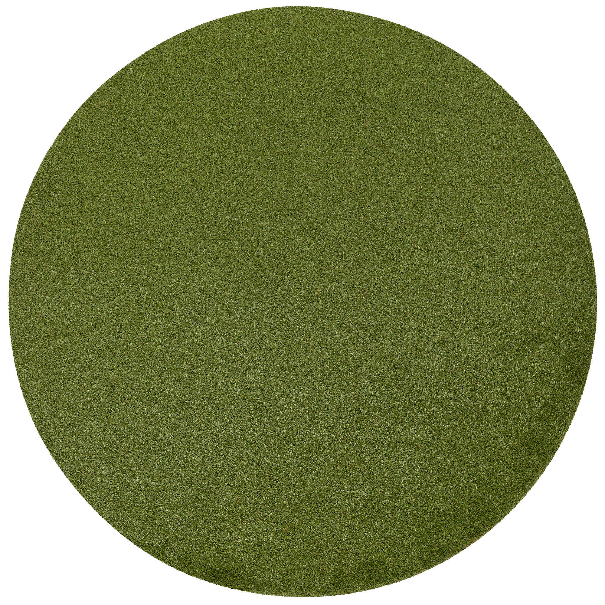 LUXUS KUNSTRASEN RASENTEPPICH CHELSEA RUND - Grün, Textil (100/100cm) - Snapstyle