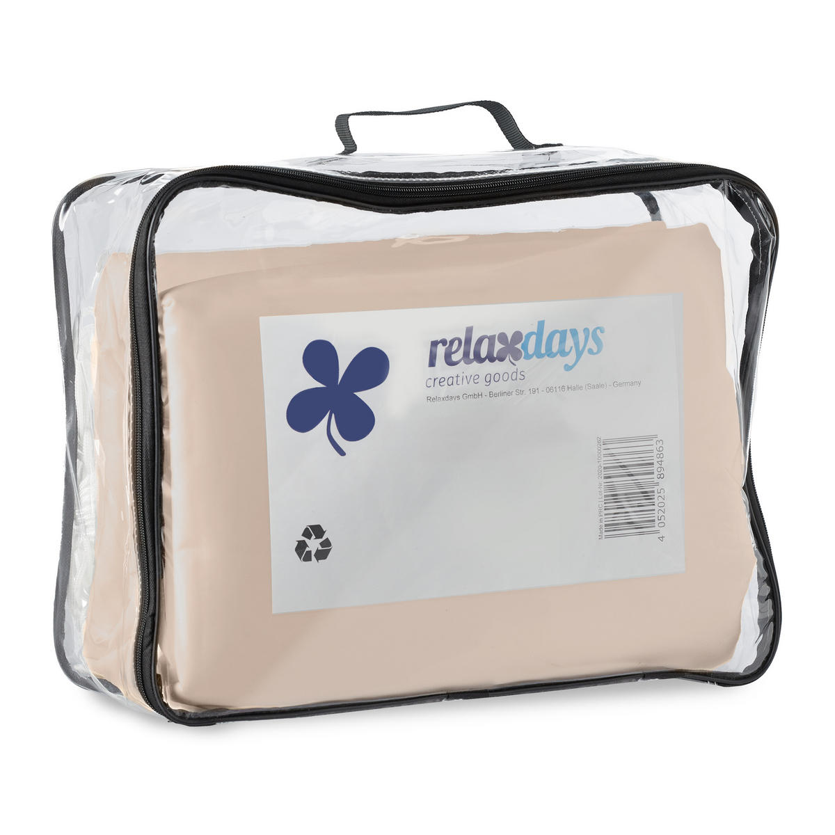 SJENILO - bež, tekstil/metal (350/350cm) - Relaxdays