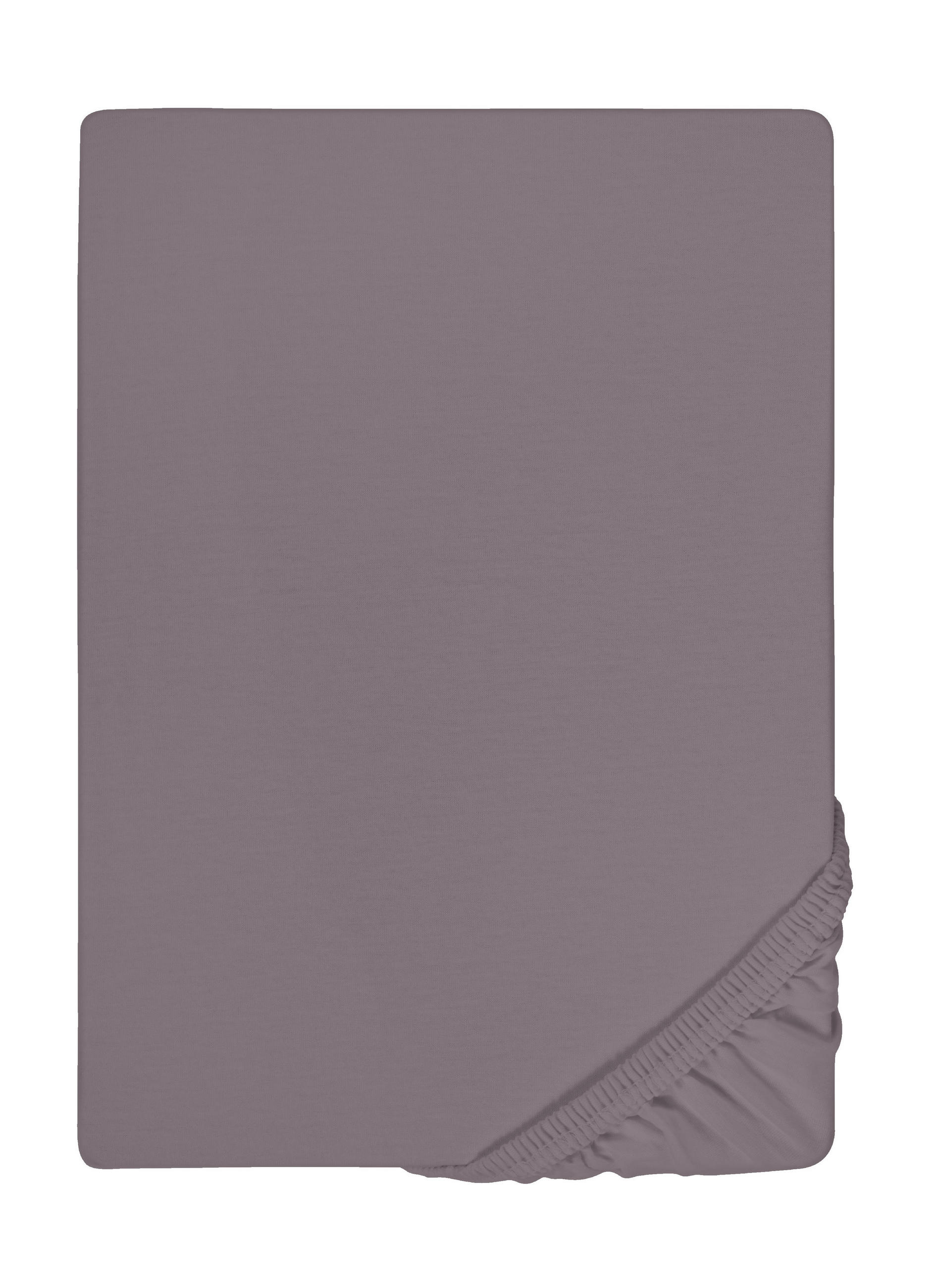 biberna Spannbetttuch Silber 200x220 cm