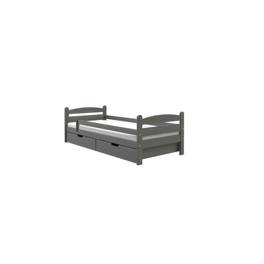 MASSENO POSTEL MARIS 90x200 s úložným prostorem, Antracit
