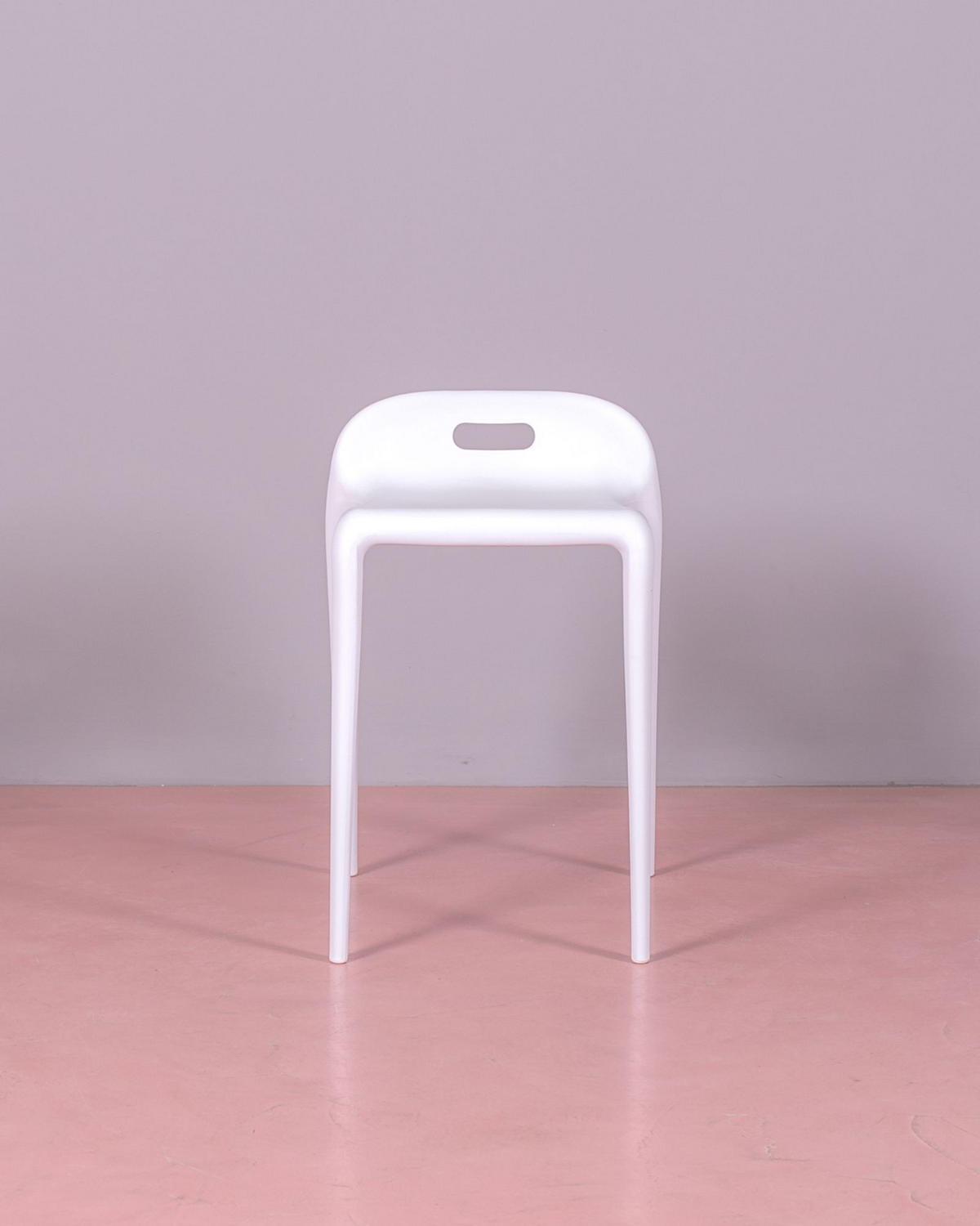 HOCKER Kunststoff Weiß - Weiß, Kunststoff (34/55/47cm) - Nest Dream