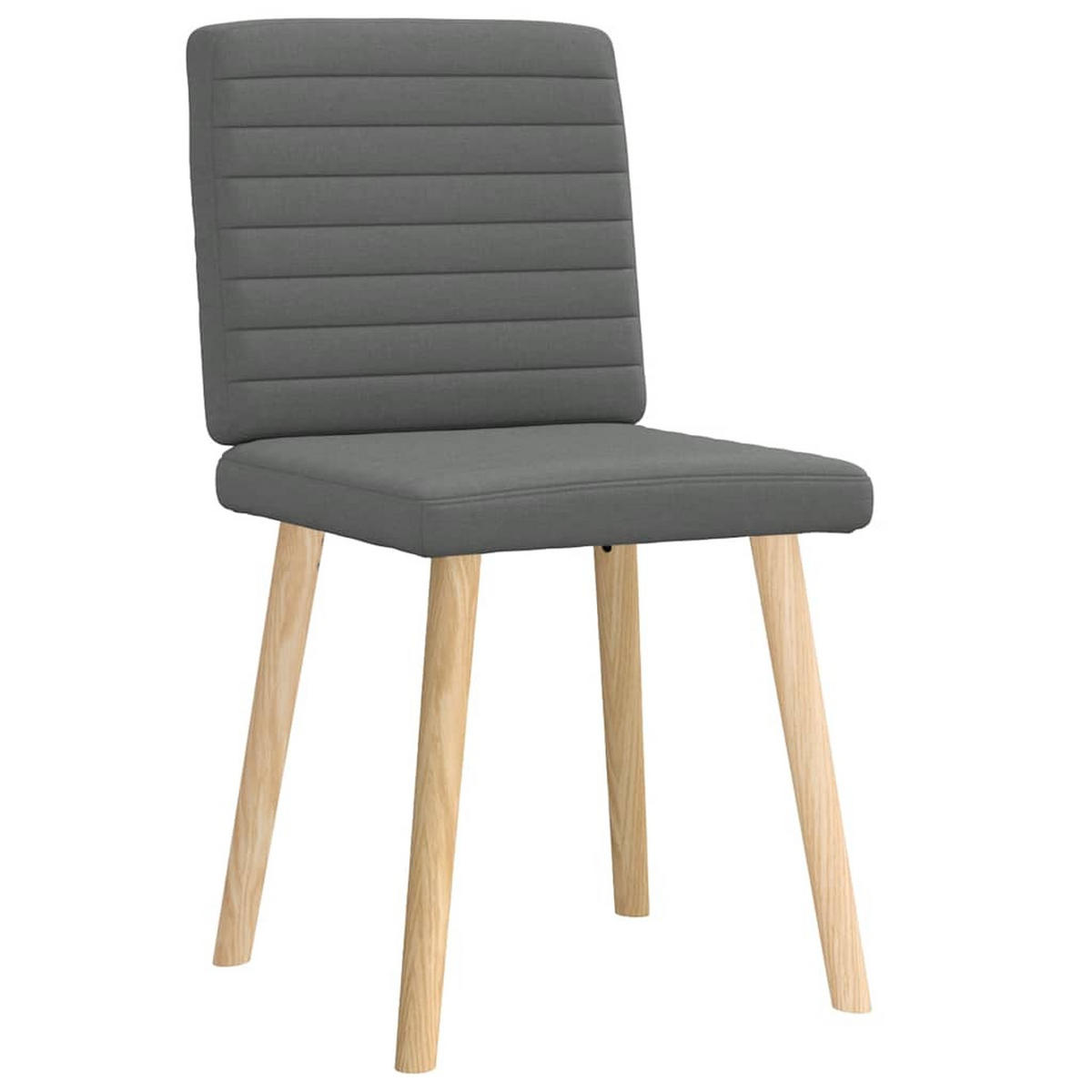 ESSZIMMERSTÜHLE 2 Stk. Dunkelgrau Stoff 45*54*86cm - Dunkelgrau, Metall (45/86/54cm) - ZMH