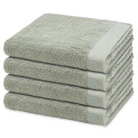 HANDTUCH Doubleface Stripes 4er-Set - Grün, Textil (50/100cm) - Ross