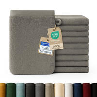 ŽÍNKA sada 10 ks, 10x žínka 15/20 cm, šedá - šedá, textil (15/20cm) - Blumtal