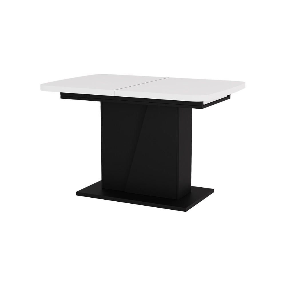 JÍDELNÍ STŮL Fenaro Bílá/černá 120 x 80 cm Rozšiřitelný - bílá/černá, kompozitní dřevo (80/120/77.3cm) - Vicco