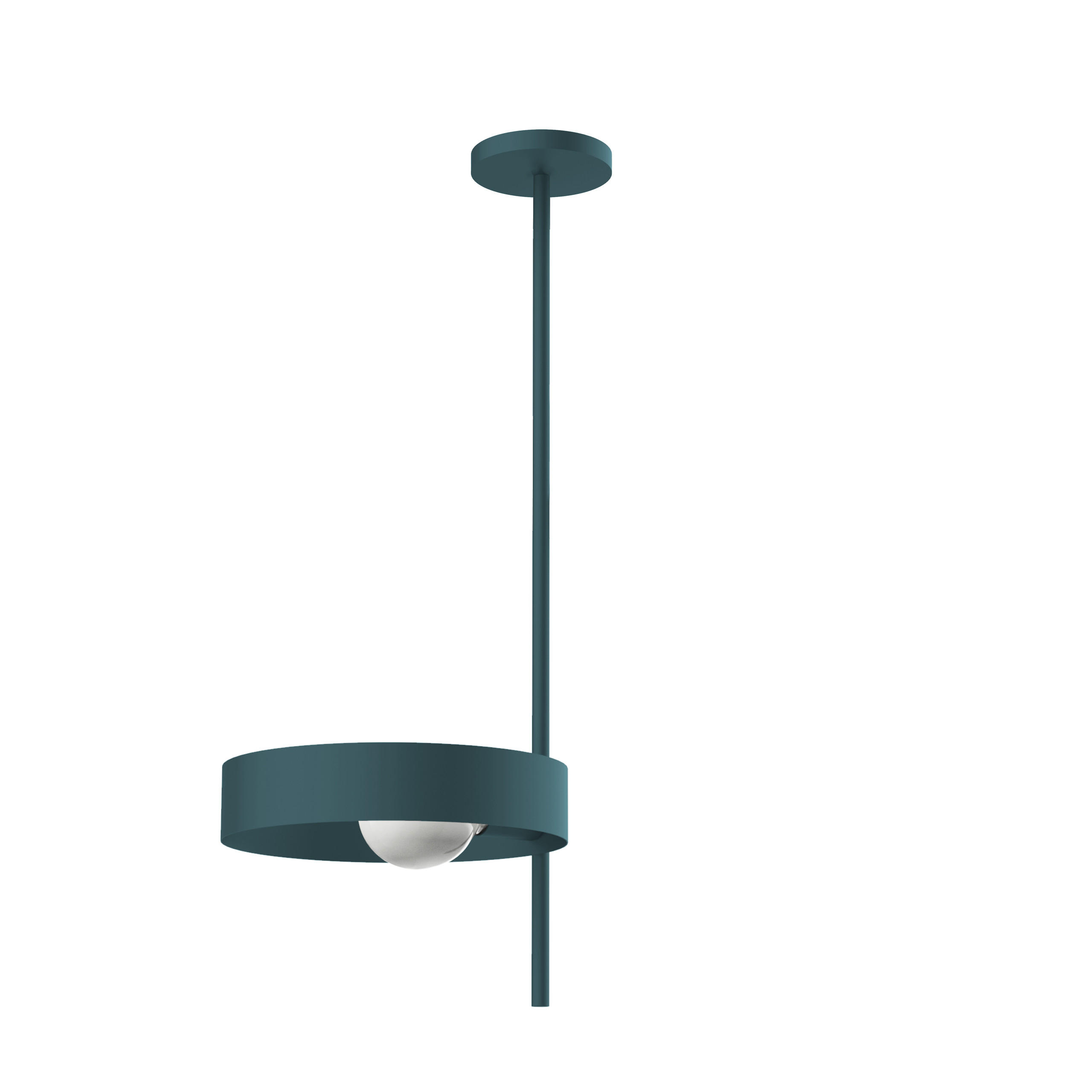 DECKENLEUCHTE - Blau, Metall (30/30/80cm) - Lumicom