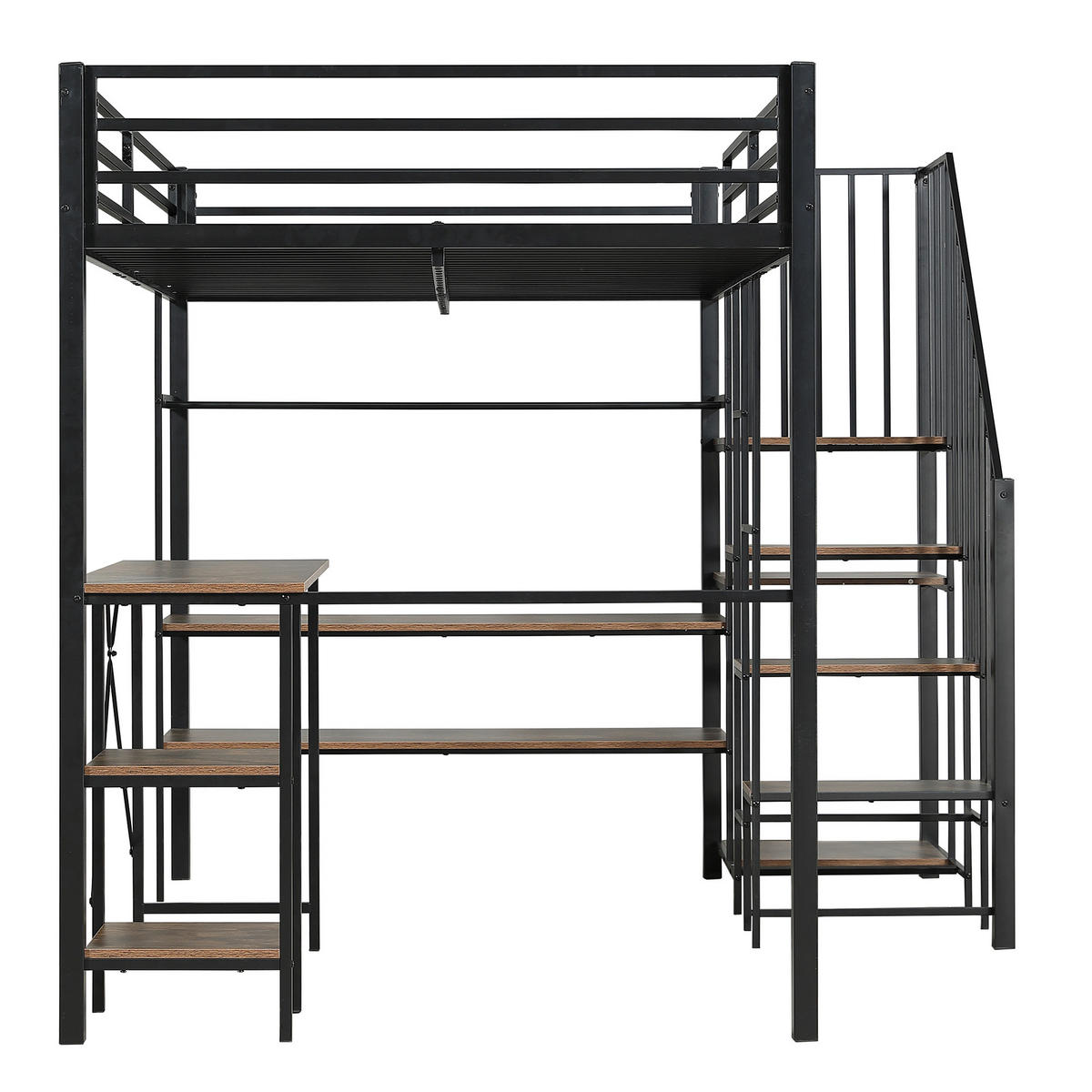 HOCHBETT 120/200 cm Schwarz, Vintage-Holz - Schwarz, Holzwerkstoff/Metall - Raumix