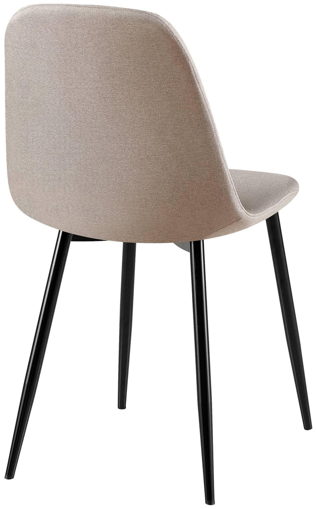 STUHL Stoff Grau - Schwarz/Grau, Textil/Metall (44/88/54cm) - CLP