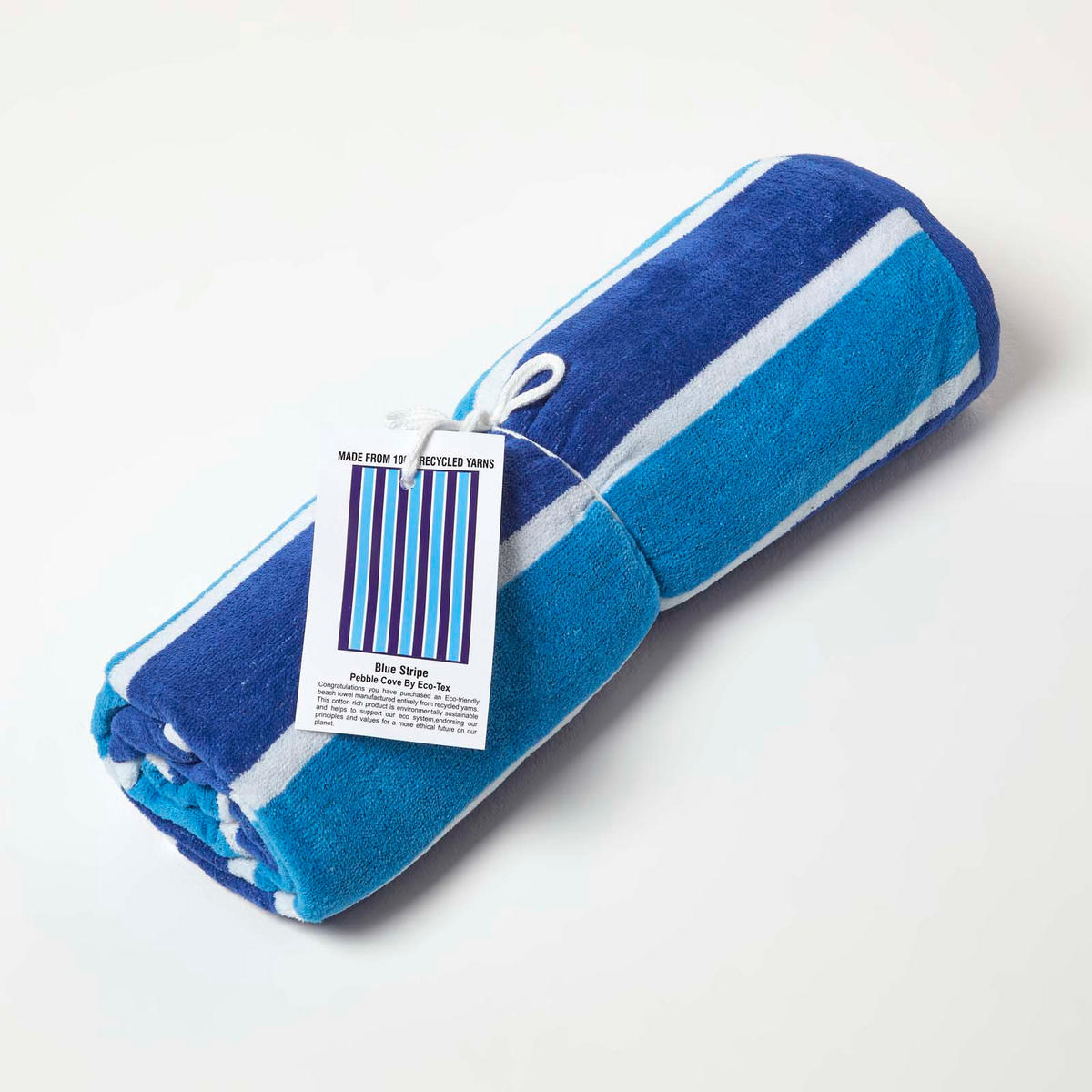 STRANDLAKEN Streifen blau 90/180 cm - Blau, Textil (90/180cm) - Homescapes