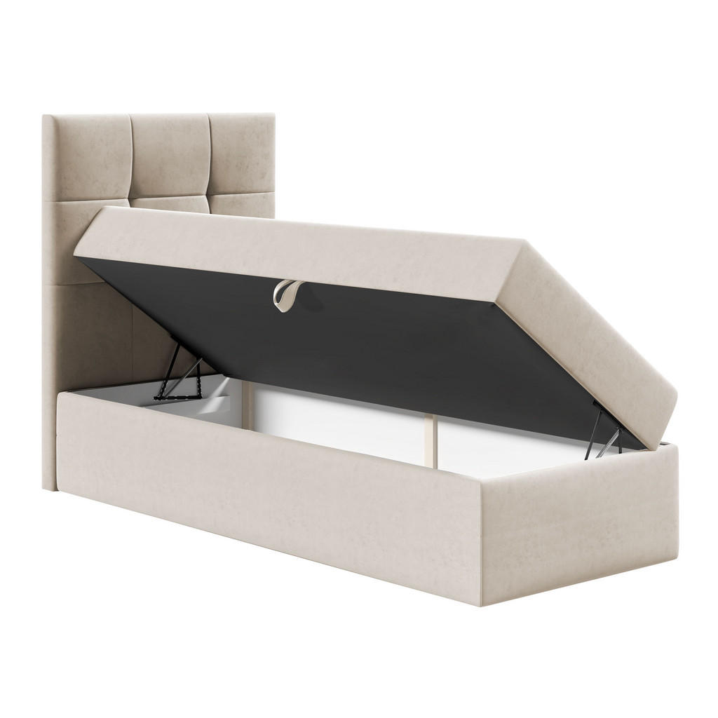 Thumbnail - Mirjan24 Boxbett, Schwarz, Holz, H3, 90x200 cm, Schlafzimmer, Betten, Boxspringbetten