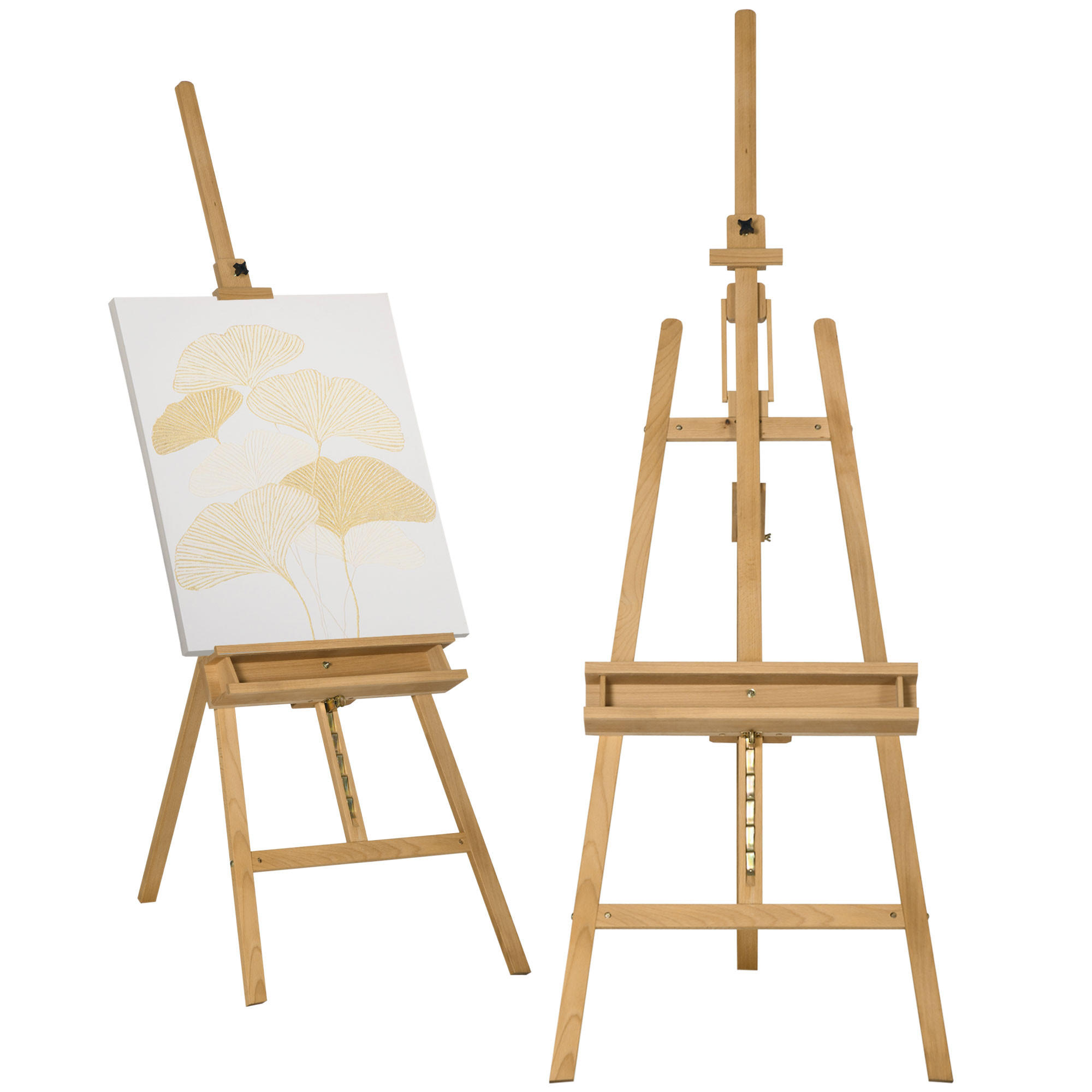 STAFFELEI DE-16687 Naturholz - Naturfarben, Holzwerkstoff (110/235/65cm) - ComfortXL