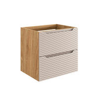 WASCHTISCHUNTERSCHRANK 60cm Elora Beige und Holz - Braun, Holzwerkstoff (60/57/46cm) - Petits-meubles