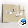 MAGNETTAFEL 100x70 Beige schwarzer Marker - Sandfarben, Glas (100/0.4/70cm) - TULUP