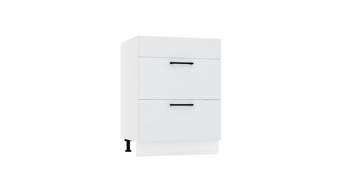 UNTERSCHRANK D60PC S/2 – Dnoria – Praktisch und organisiert für Ihre Küche – Hellgrau / Matt - Grau, Holzwerkstoff (60/82/52.4cm) - ROYAL24_MARKT