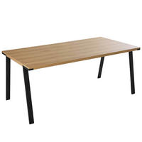 ESSTISCH 180 cm, Holz - Eichefarben, Holz (180/90/75cm) - Oviala