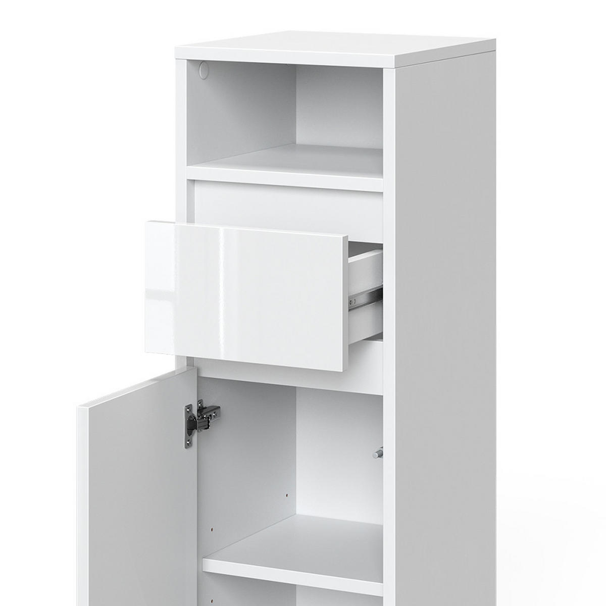 MIDISCHRANK Majest Weiß 30.2 x 96.3 cm - Weiß, Holzwerkstoff (30.2/96.3/30cm) - Vicco
