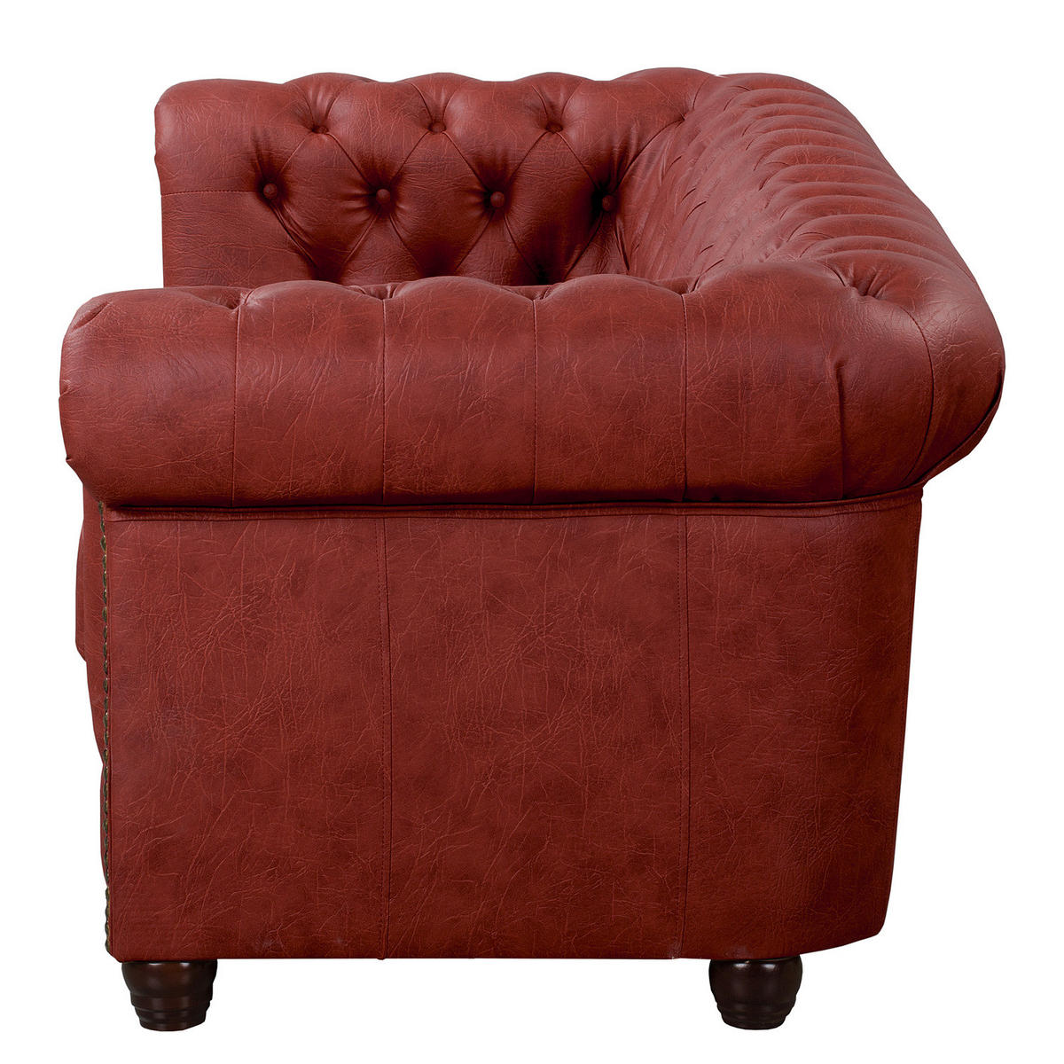 3-SITZER SOFA - Bordeaux, Kunststoff (203/72/86cm) - home24