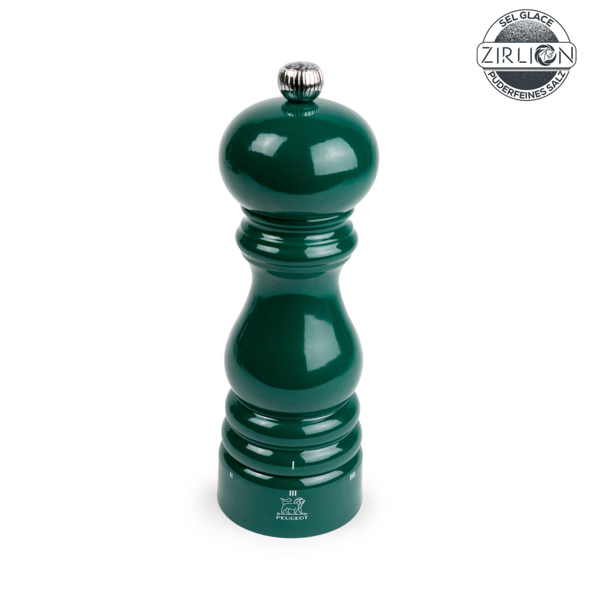 SALZMÜHLE Paris uSelect 18cm Buchenholz Waldgrün Zirkonia-Mahlwerk - Grün, Holz (5.9/18/5.9cm) - PEUGEOT