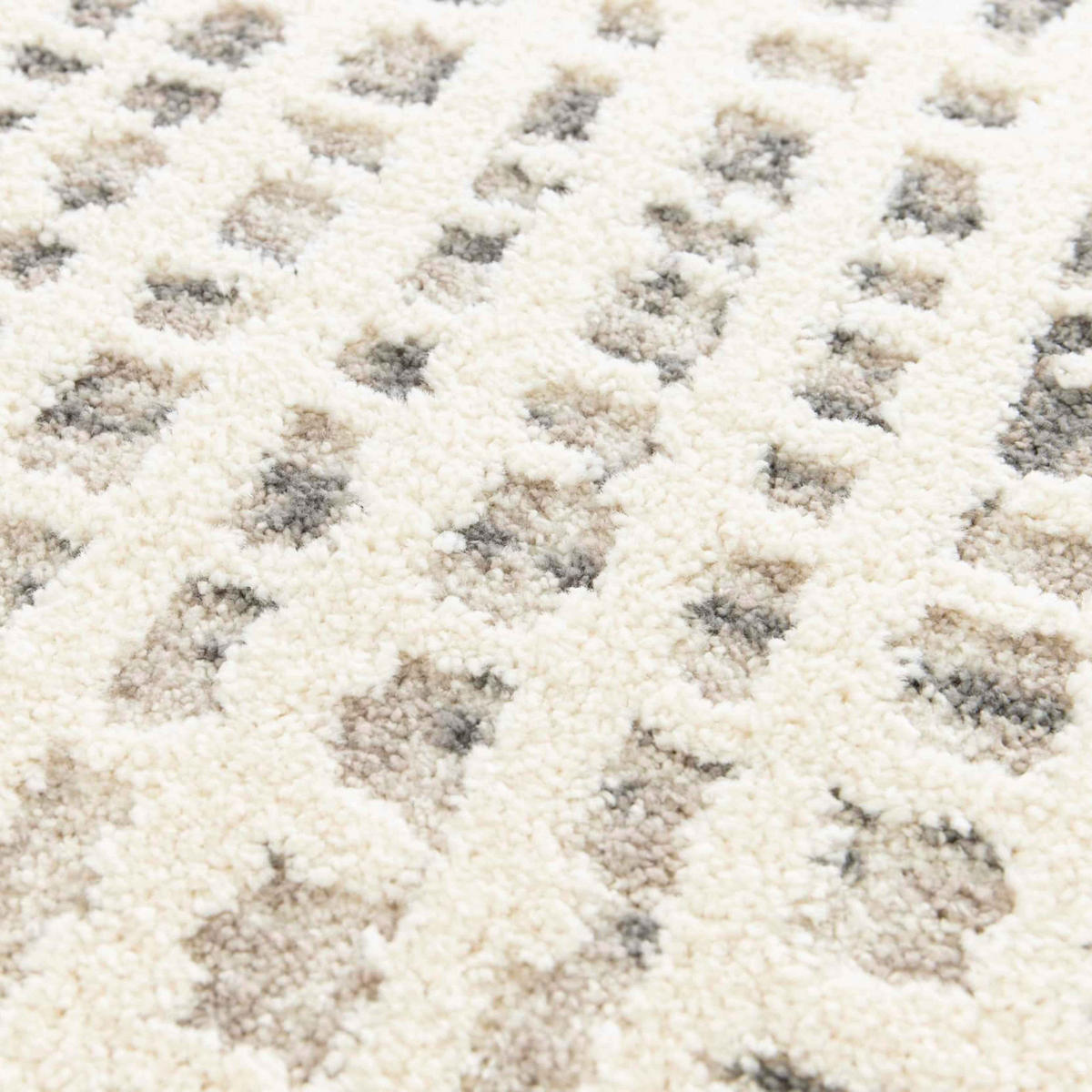 TEPPICH, Weiß - Weiß, Textil (120/170cm) - Oviala