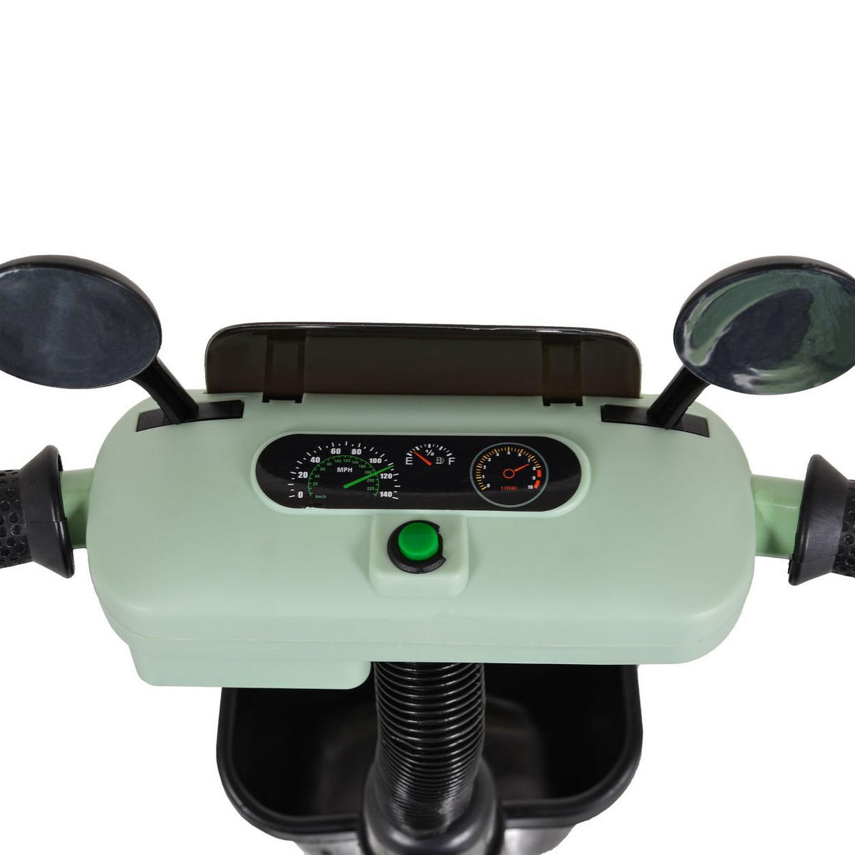 DREIRAD Twidle Körbe grün Musikfunktion, Lichter, EVA-Reifen, verstellbarer Sitz - Grün, Metall (68/48/68cm)