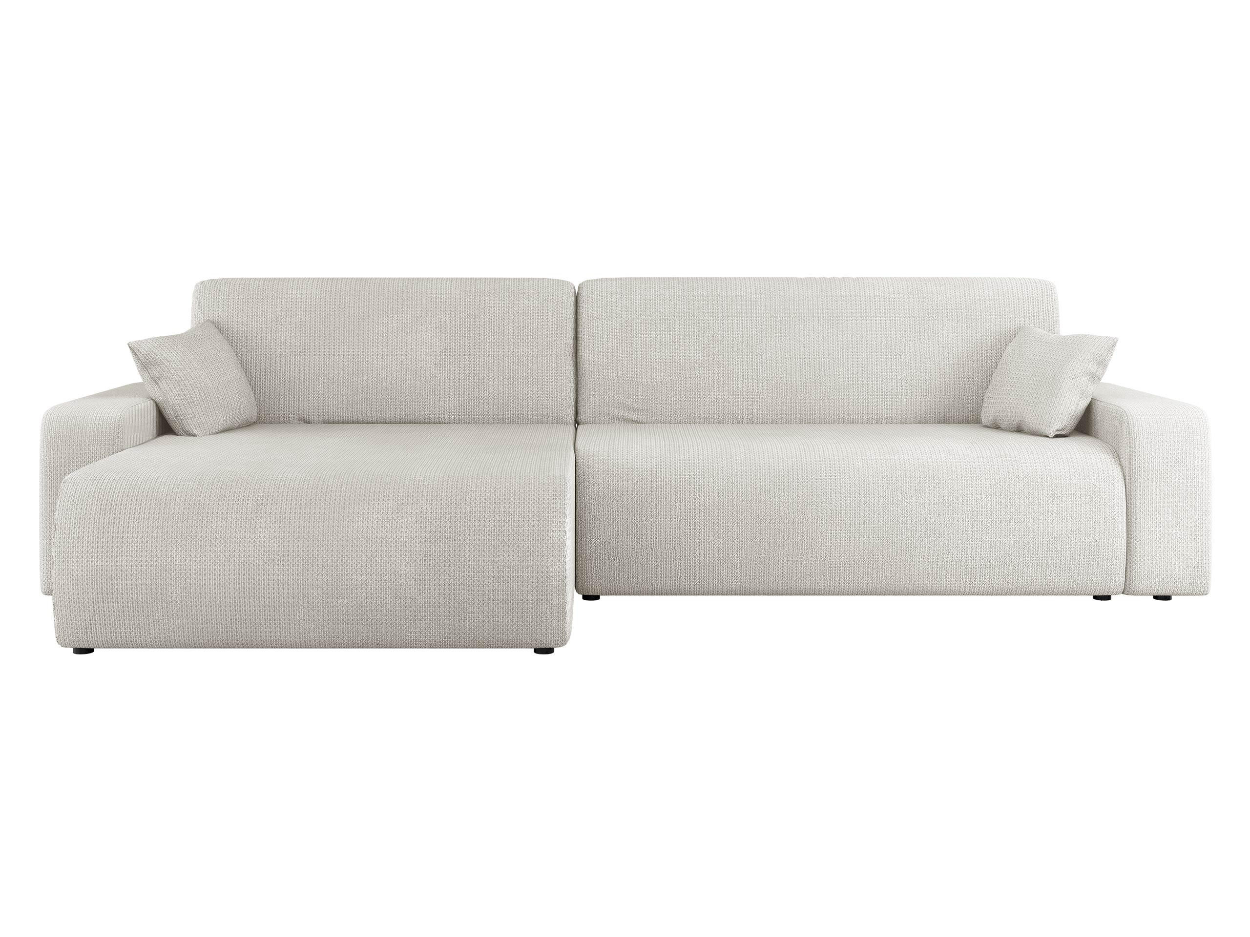 ECKSOFA Piano - Creme/Schwarz, Holz/Kunststoff (274/145cm) - MIRJAN24