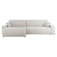 ECKSOFA Piano - Creme/Schwarz, Holz/Kunststoff (274/145cm) - MIRJAN24