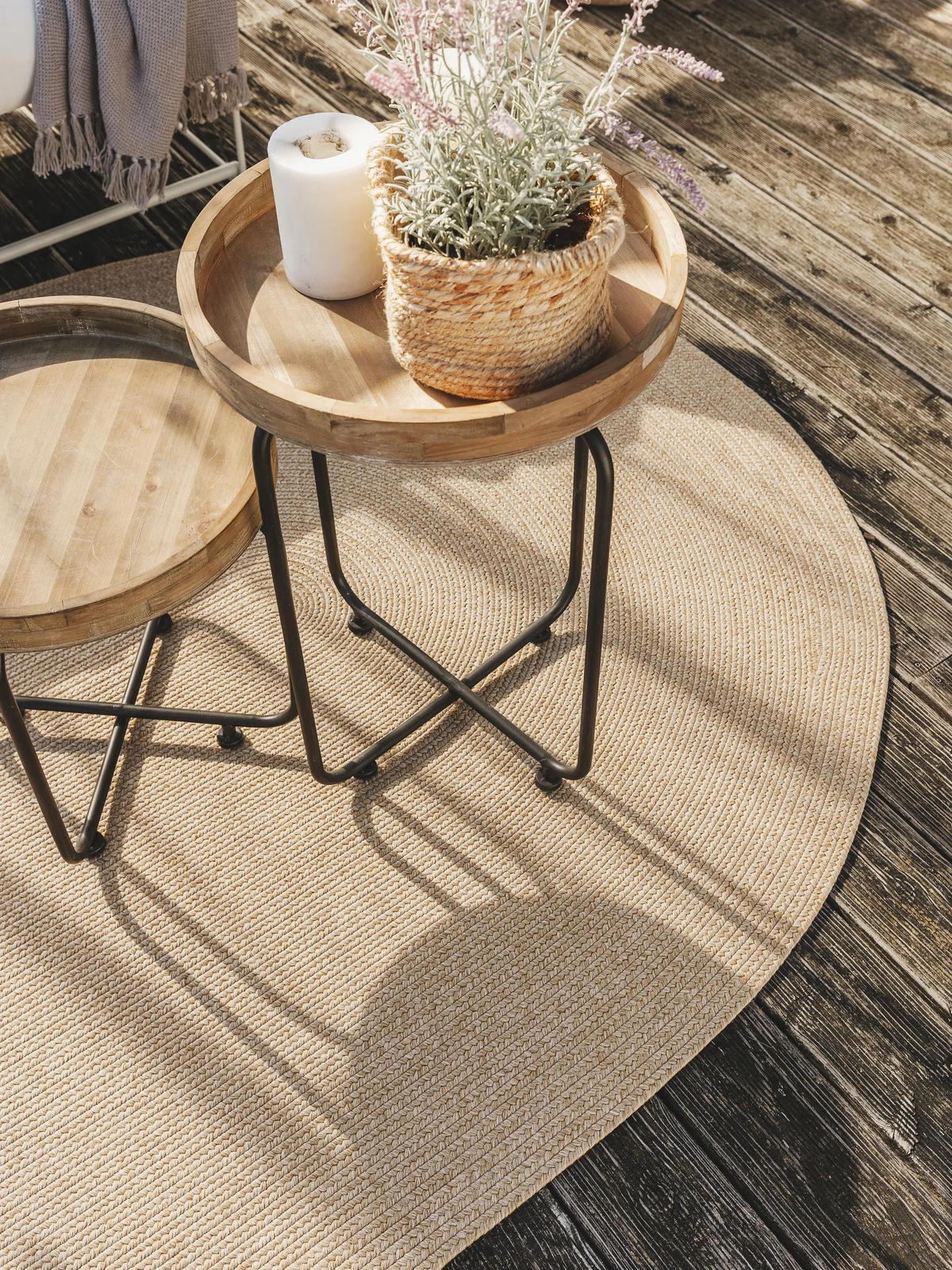 OUTDOORTEPPICH Nandi Beige 160x230 cm - Beige, Textil (160/230cm) - benuta Nest