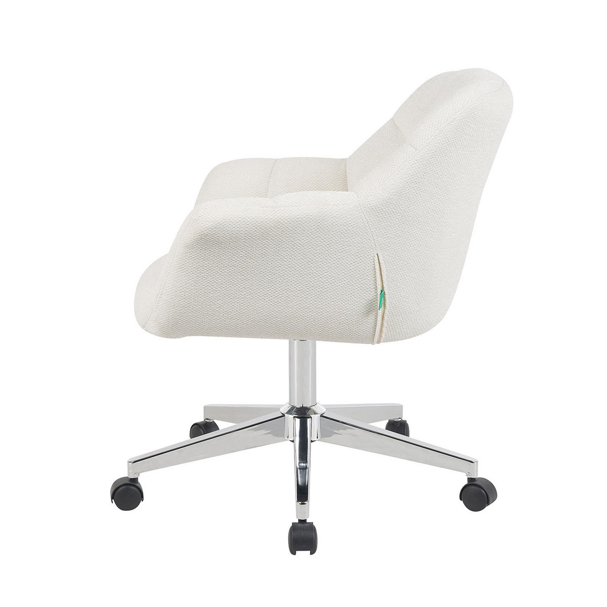 BÜROSTUHL Mika-Nio - Chromfarben/Creme, Textil/Metall (65/78/66cm) - DUBI Möbel