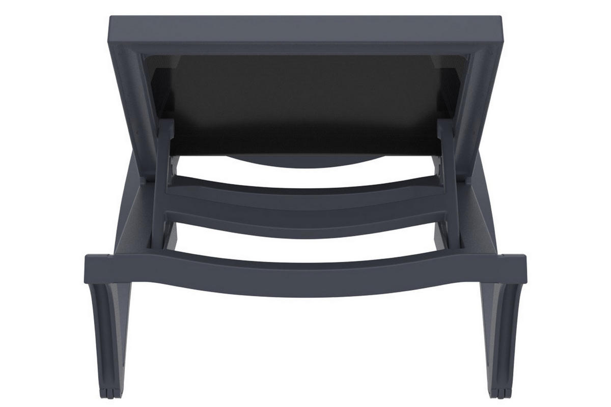 SONNENLIEGE Pacira dunkelgrau - Grau, Kunststoff (68/35/195cm) - TPFGarden