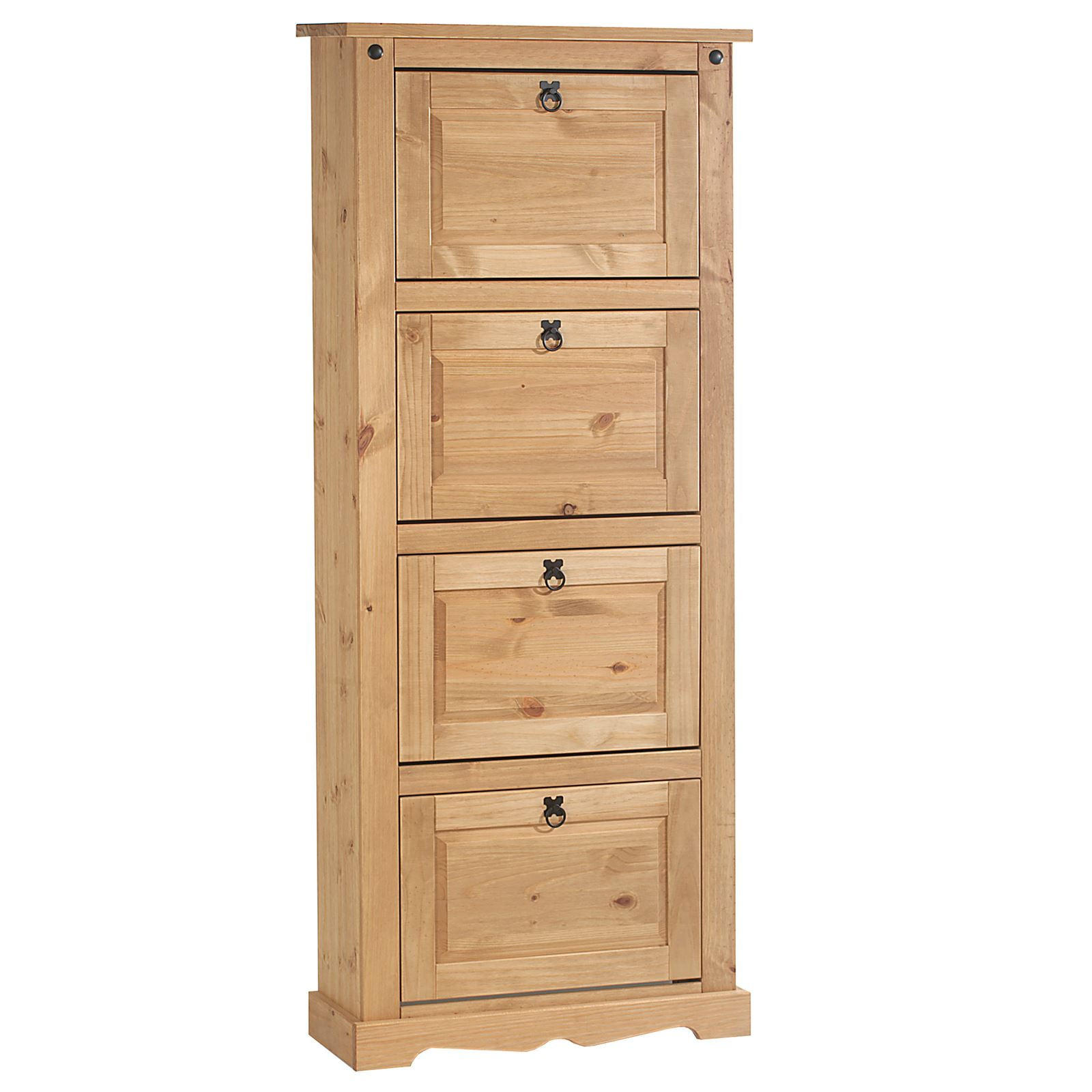 SCHUHSCHRANK TEQUILA - Kieferfarben, Holz (73/177/26cm) - IDIMEX