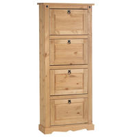 SCHUHSCHRANK TEQUILA - Kieferfarben, Holz (73/177/26cm) - IDIMEX