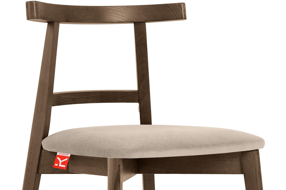 ESSTISCHSTÜHLE LILIO 2 St Vintage, Creme / Lefkas-Eiche - Eichefarben/Creme, Holz/Textil (47/76/45cm) - KONSIMO®