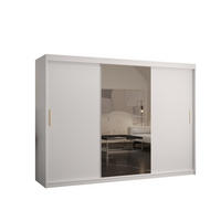 SCHWEBETÜRENSCHRANK 200/250/62 3-türig - Goldfarben/Weiß, Holz/Kunststoff (250/200/62cm) - MÖBEL KRYSPOL