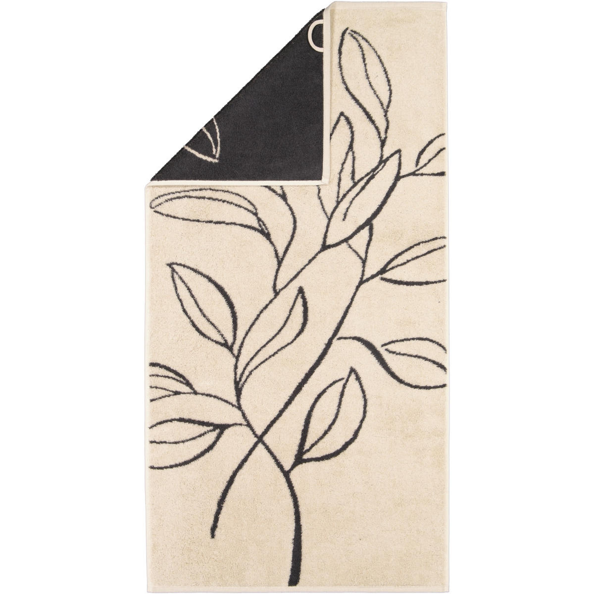 HANDTÜCHER ATELIER FLORAL 6239 BEIGE - 37 - Beige, Textil (50/100cm) - Cawoe