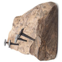 WANDGARDEROBE TEAKROOTS 50 Teakholzwurzel, 4 Haken naturfarben - Braun, Holz (50/12/8cm) - DESIGN DELIGHTS