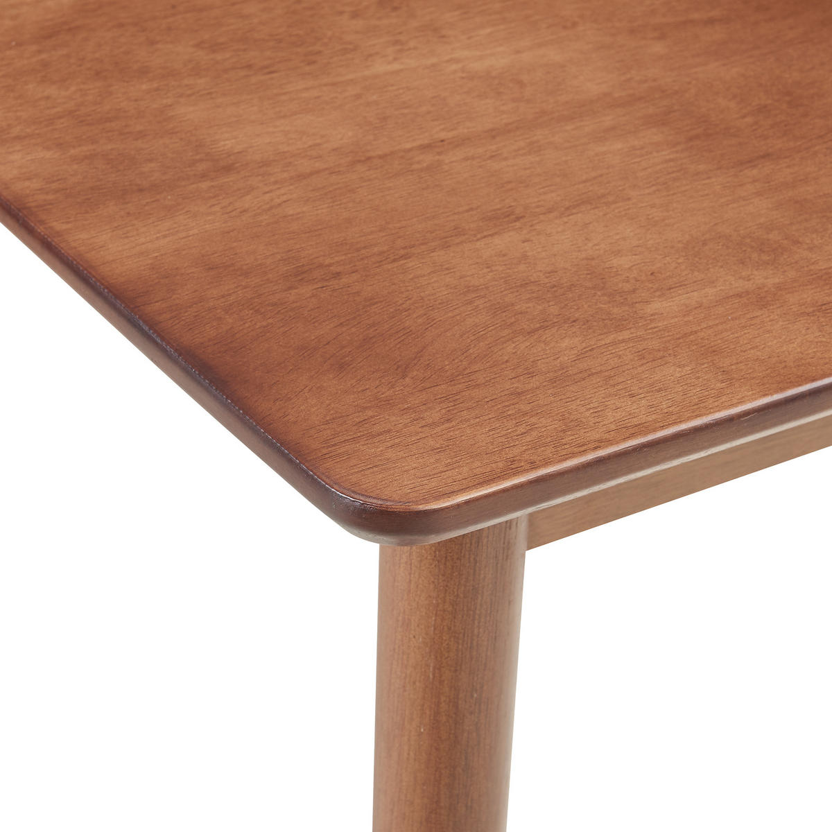 JÍDELNÍ STŮL Klijori - barva vlašského ořechu, dřevo (70/140/73.5cm) - [en.casa]