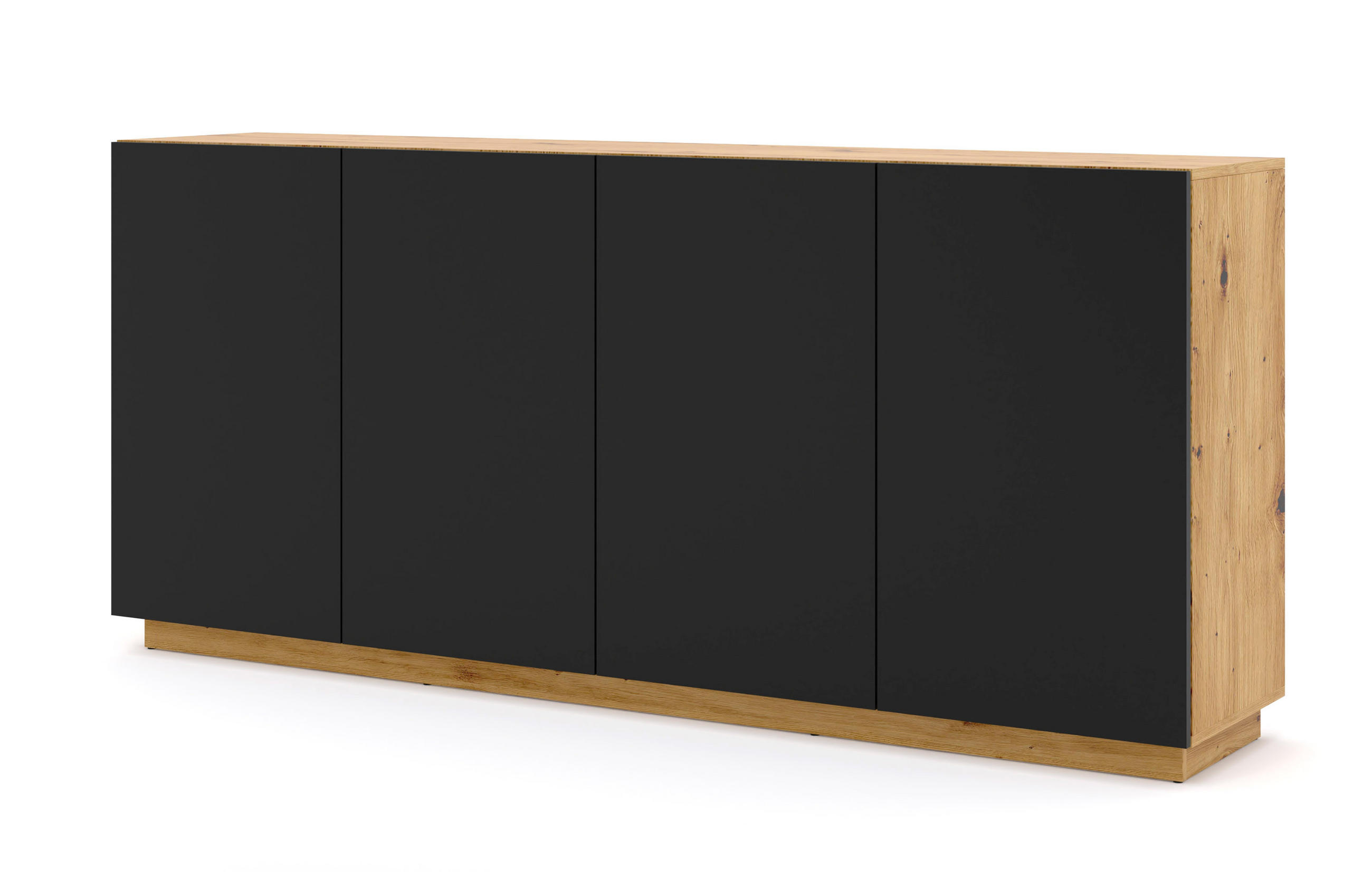 Raumhirsch Furniture Kommode Schwarz 198x89x41 cm