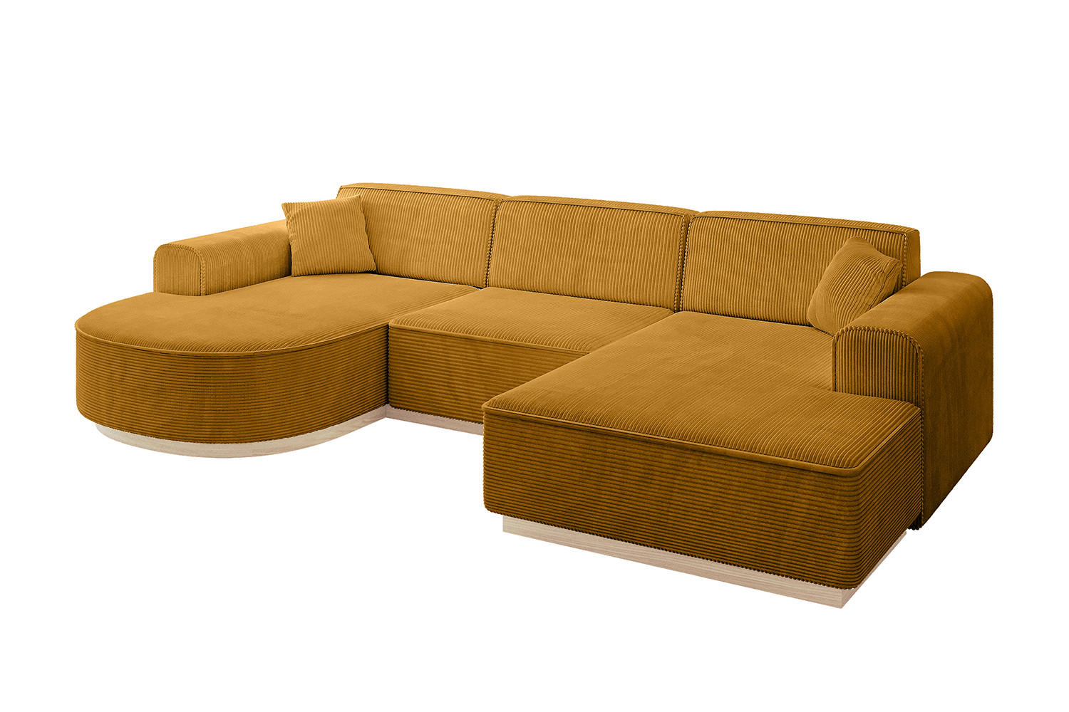 Altdecor Wohnlandschaft Currygelb 303x83x171 cm