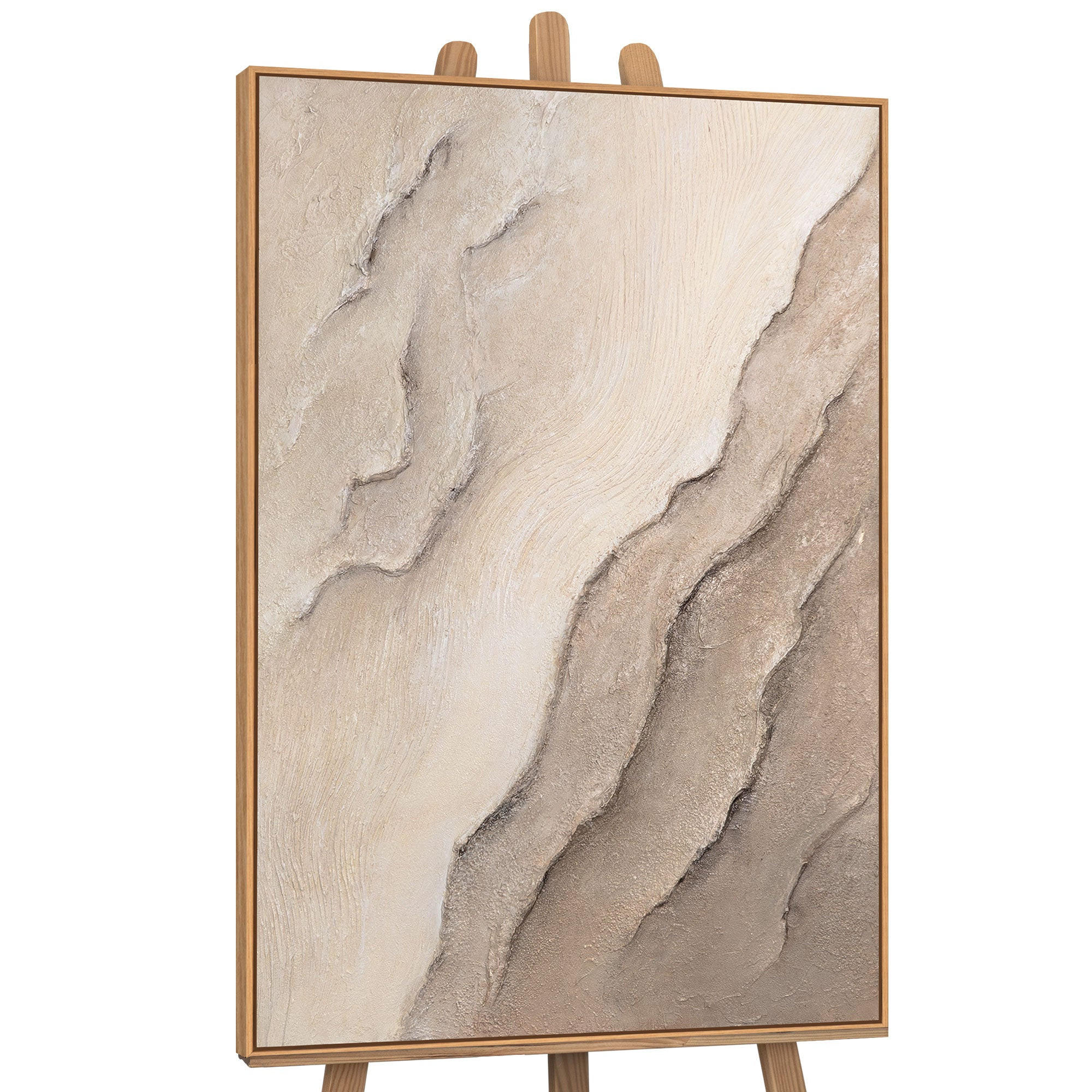 GEMÄLDE Spuren der Zeit Schattenfugenrahmen Eichefarben 120x80 cm - Eichefarben, Holz (120/80cm) - YS-art gallery