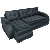 ECKSOFA Bergen mit Schlaffunktion Graphit Samtstoff - Graphitfarben, Textil (238/141cm) - Bromarkt