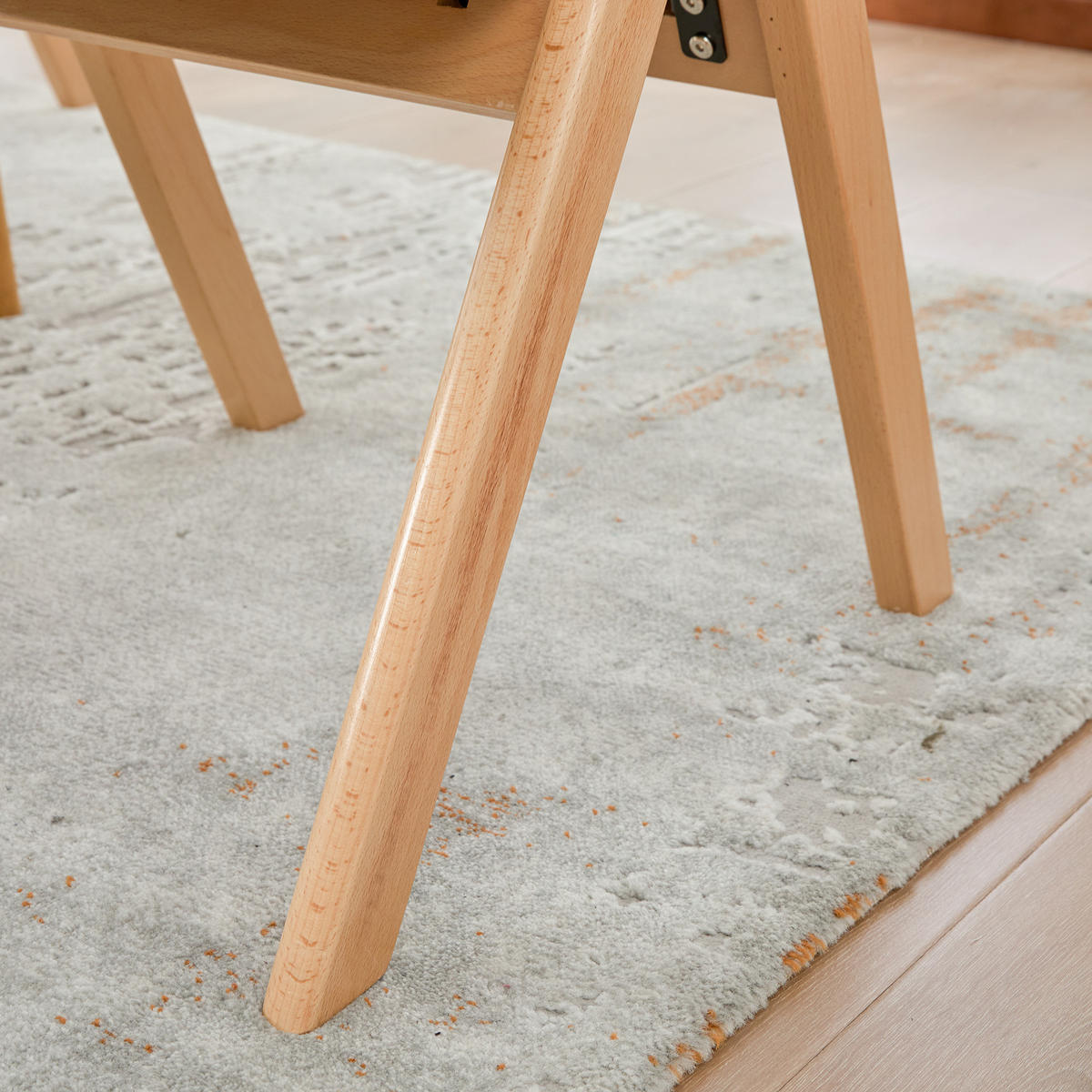 KLAPPSTUHL DE-36858 4er-Set mit Buchenholzgestell Beige - Beige, Holz (52/77/59cm) - ComfortXL
