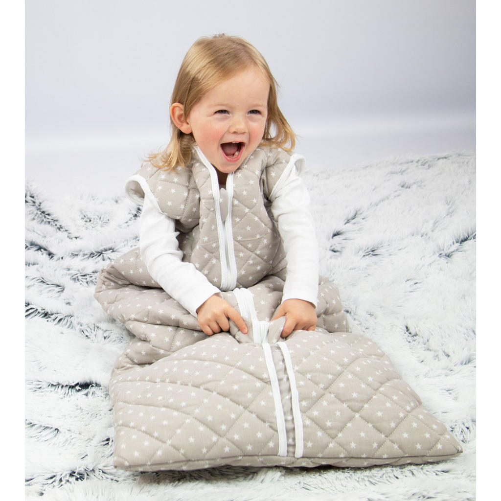 Thumbnail - Zollner Babyschlafsack,, Grau, Textil, 34x110 cm, Oeko-Tex® Standard 100, Schlafen, Babybett-Ausstattung, Babyschlafsack