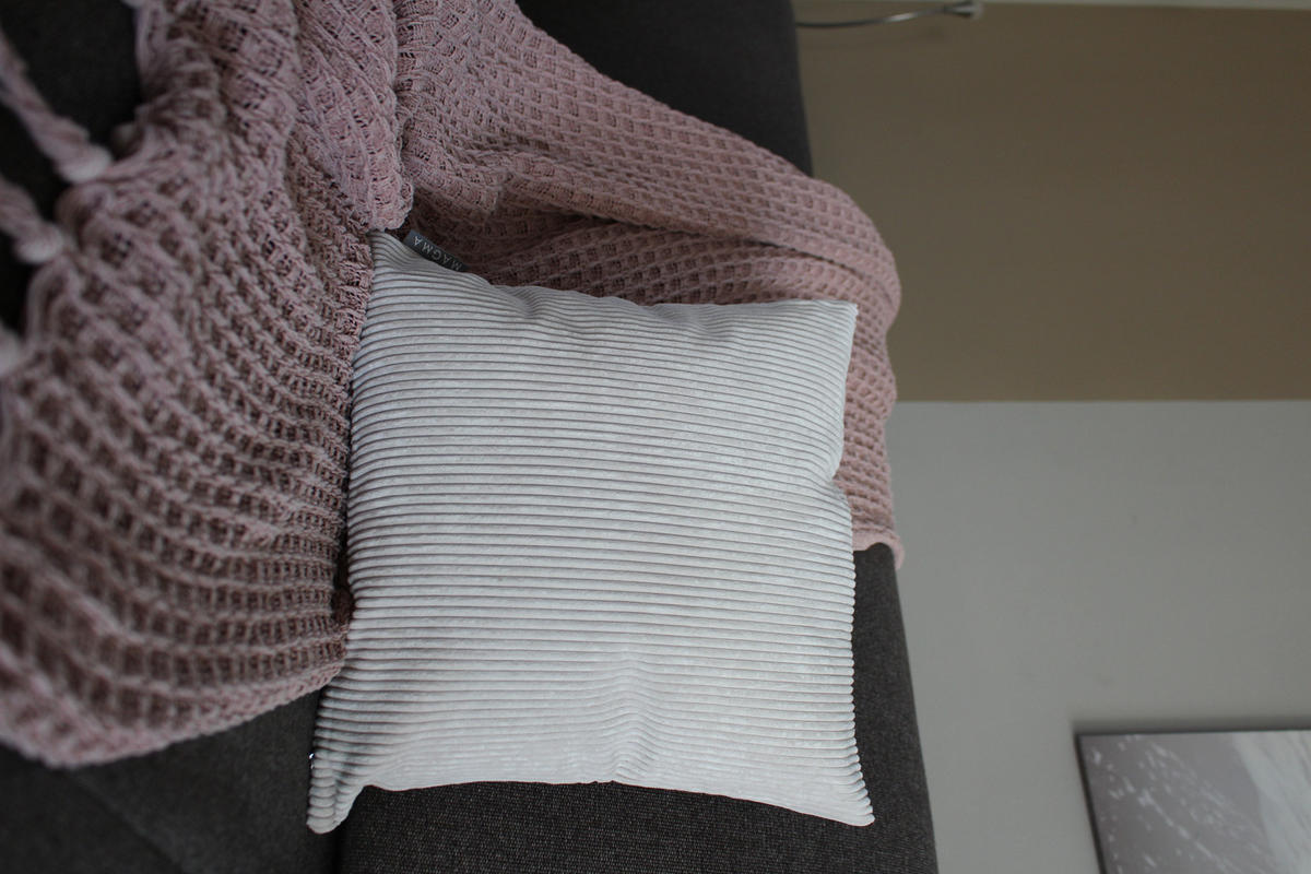 KISSENHÜLLE Inga Cord Look natur - Beige, Textil (40/40cm) - Magma Heimtexx