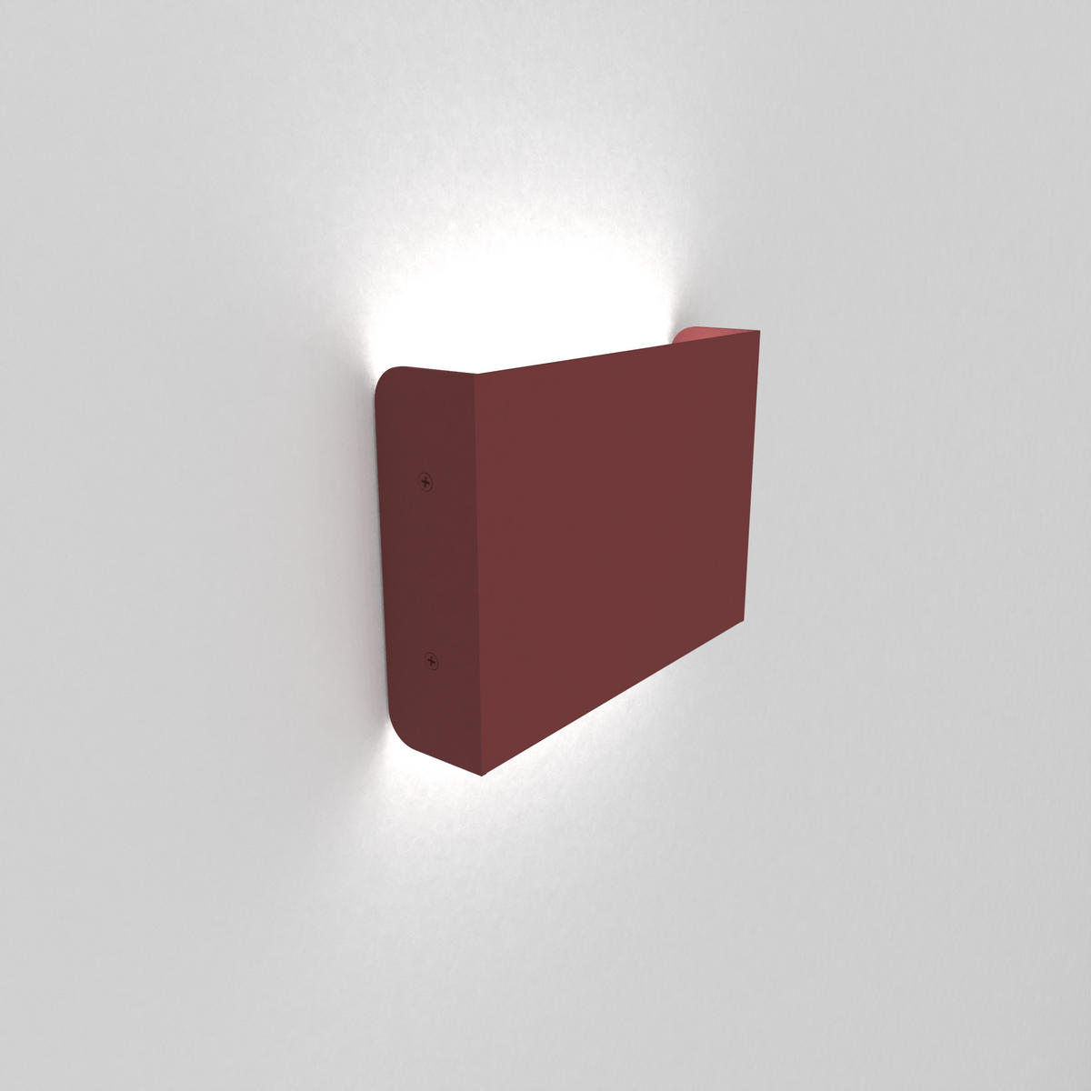 LED-WANDLEUCHTE - Rot, Metall (15.4/11/3.6cm) - Lumicom