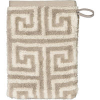 WASCHHANDSCHUH NOBLESSE ELEGANCE ALLOVER 1088 GRAPHIT - 37 - Grau, Textil (16/22cm) - Cawoe